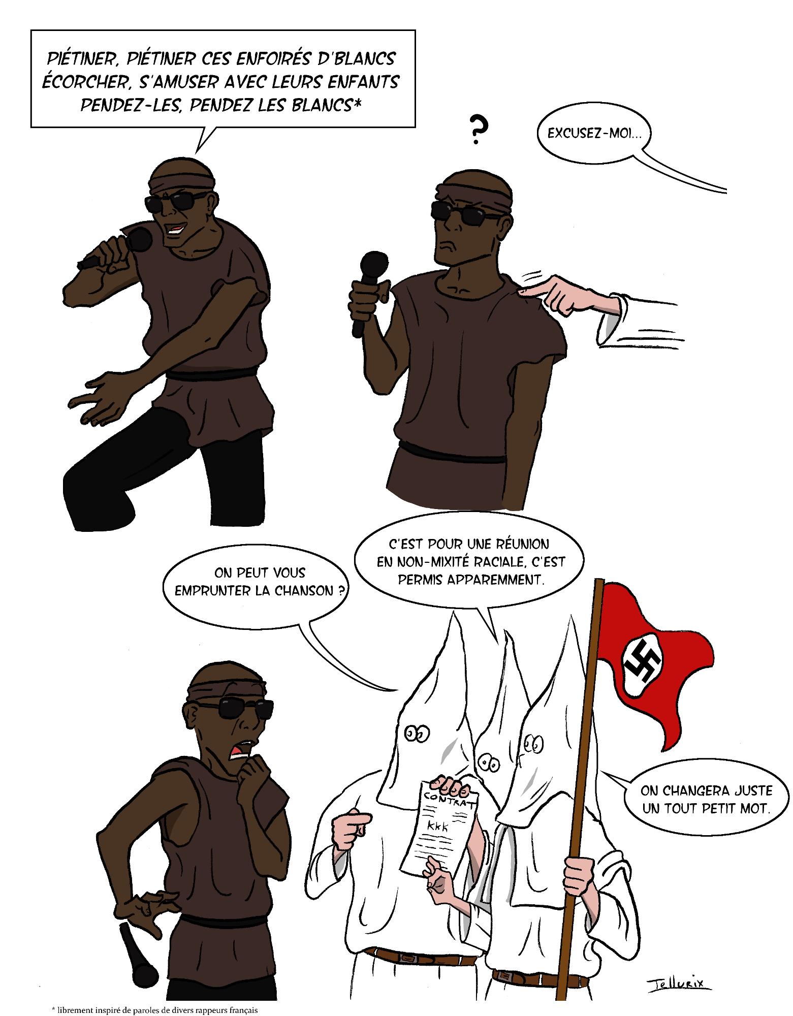 rappeur racisme anti-blanc