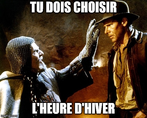 choisir l'heure d'hiver